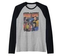 Star Trek The Original Series Retro Japanese Poster Raglan Baseball Tee