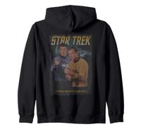 Star Trek The Original Series Retro Spock And Kirk Zip Hoodie