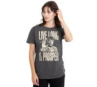 Star Trek: The Original Series - Spock Prosper Ladies T Shirt, Charcoal, Medium