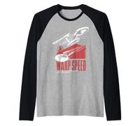 Star Trek: The Original Series Warp Speed to Boldly Go Raglan Baseball Tee
