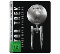 STAR TREK THREE MOVIE COLLECTION STEELBO(Chris Pine, Zachary)Quinto BLU-RAY NEW