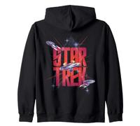 Star Trek Three Ships in Space Zip Hoodie