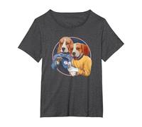 Star Trek Trek Dogs T-Shirt, Women's Plus, Dark Heather Grey, 3X