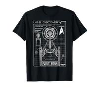 Star Trek U.S.S Discovery Schematics Poster T-Shirt