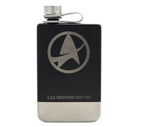 Star Trek U.S.S. Enterprise NCC-1701 Hip Flask 8oz / 235ml | Stainless Steel Pocket Flask | Official Star Trek Merchandise for Fans and Collectors