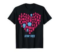 Star Trek Valentine's Day Enterprise Ship Fleet Heart T-Shirt
