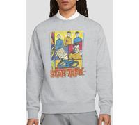 Star Trek Vintage Collage Sweatshirt, Athletic Heather in Grey | Size: XL Star Trek Grey XL