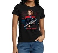 Star Trek Voyager Captain Janeway Women's T-Shirt Black