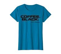 Star Trek Voyager Coffee Black Capt. Janeway T-Shirt, Women, Sapphire Blue, Medium