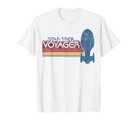 Star Trek Voyager Retro Rainbow Stripe Premium T-Shirt T-Shirt