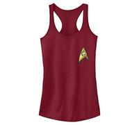 Star Trek Women's Engineer Badge Shirt, Scarlet, M