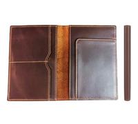 STAR VISTA Albatross Leather Travel Passport Holder, Minimalist Design, Full Grain Leather Bag for Men and Women
