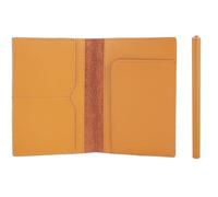 STAR VISTA Albatross Leather Travel Passport Holder, Minimalist Design, Full Grain Leather Case for Men and Women - Slim Passport Wallet, Bifold, RFID Blocking, Honey Calfskin, Minimalist