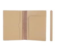 STAR VISTA Albatross Leather Travel Passport Holder, Minimalist Design, Full Grain Leather Case for Men and Women - Slim Passport Wallet, Bifold, RFID Blocking, Ivory Calfskin, Minimalist
