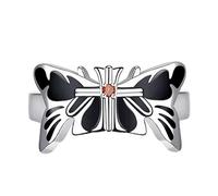 Star.W Anime Love Chunibyo Other Delusions Ring Takanashi Rikka Cosplay Butterfly Unisex Opening Adjustable Rings Jewelry Accessories