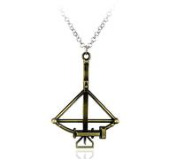 Star.W The Walking Dead Necklace Bat Bow Gun Swrod Zombie Pendants Necklace Creative Jewelry Men Women Trinket