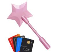 Star Wand, Star Shape Contactless Credit Card Holder, Magic Payment Stick for Celebration, Birthday, Pretend Play, Holiday Party, Outdoor Travel
