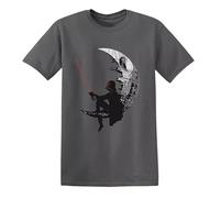 Star_ WAR_BANKSYS Moon Men's T-Shirt Vader Pulp Fiction Funny Gift (Charcoal,M)