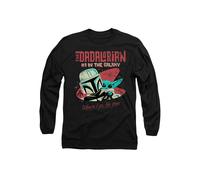 Star Wars #1 Dad Retro Dadalorian Where I Go Long Sleeve T-Shirt, Black | Size: Medium Star Wars Black M