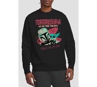 Star Wars #1 Dad Retro Dadalorian Where I Go Sweatshirt, Black Star Wars Black S