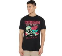 Star Wars #1 Dad Retro Dadalorian Where I Go T-Shirt, Black Star Wars Black 5XL