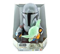 Star Wars 11" Mandalorian and Grogu Clan of Two feature plush soft toys Mattel
