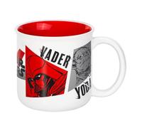 Star Wars 14oz Ceramic Mug - Darth Vader, Yoda, Boba Fett & R2-D2 410ml Coffee Cup, Dishwasher & Microwave Safe, Officially Licensed Gift for Kids & Adults