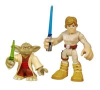 Star Wars 2011 Playskool Jedi Force Mini Figure 2Pack Yoda Luke Skywalker