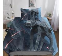 Star Wars 3D Printed Duvet Cover Set Kids for Teens Adults Bedding Set 3-Piece Set Ultra Soft Microfiber Comforter Quilt Cover with Zipper Closure Single(135x200cm)