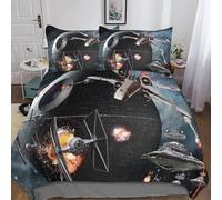Star Wars 3D Printed Duvet Cover Set Kids for Teens Adults Bedding Set 3-Piece Set Ultra Soft Microfiber Comforter Quilt Cover with Zipper Closure King(220x240cm)