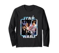 Star Wars A New Hope 1977 Tie Dyed Rebel Frame Long Sleeve T-Shirt