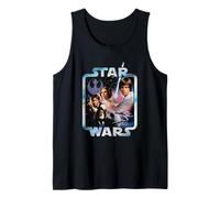 Star Wars A New Hope 1977 Tie Dyed Rebel Frame Tank Top