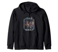Star Wars A New Hope 1977 Tie Dyed Rebel Frame Zip Hoodie