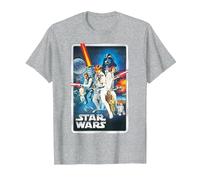 Star Wars A New Hope Classic Poster T-Shirt, Men, Heather Grey, Small