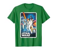 Star Wars A New Hope Classic Poster T-Shirt, Men, Kelly Green, Medium