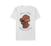 Star Wars - Admiral Ackbar Grey - T-Shirt - grey - 3XL - 100% Cotton 3XL