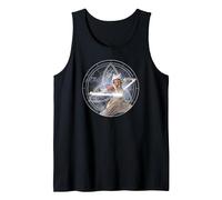 Star Wars Ahsoka Part 5 White Costume Lightsabers & Star-Map Tank Top, Men, Black, XX-Large