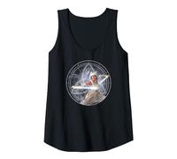 Star Wars Ahsoka Part 5 White Costume Lightsabers & Star-Map Tank Top, Women, Black, Small