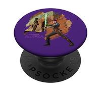 Star Wars Ahsoka Part Two Sabine Wren Mural and Lightsaber PopSockets Swappable PopGrip