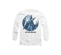 Star Wars Ahsoka Ready Long Sleeve T-Shirt, White | Size: Medium Star Wars White M