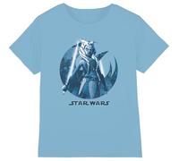 Star Wars Ahsoka Ready Kids T-Shirt Light Blue | Size: 3-4 Years Star Wars Light Blue 3-4 Years