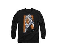 Star Wars Ahsoka Sketch Long Sleeve T-Shirt, Black Black M