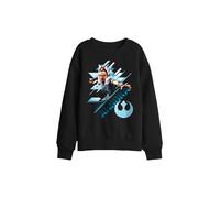 Star Wars Ahsoka Stance Kids Sweatshirt, Black | Size: 5-6 Years Star Wars Black 5-6 Years
