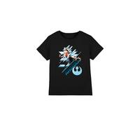 Star Wars Ahsoka Stance Unisex Kids T Shirt, Black, 3-4 Years