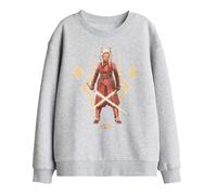 Star Wars Ahsoka The Warrior Kids Sweatshirt, Athletic Heather, 5-6