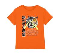 Star Wars Anakin Manga X-Wing Fighter Pilot Fight Boys T Shirt, Orange, 7-8 Years