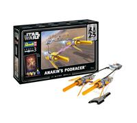 Revell Gift Set 05639 Anakin's Podracer: Star Wars EP1 25th Anniversary 1:31 Scale Unbuilt Plastic Model Kit with Accessories