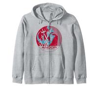 Star Wars Andor Join The Rebellion Cassian Andor Stamp Zip Hoodie