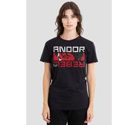 Star Wars Women's Andor Rebel Spy T-Shirt, Black | Size: Medium Star Wars Black M