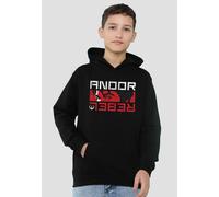 Star Wars Andor Rebel Spy Youth Kids Pull-Over Hoodie, Black Disney Black 7-8 Years